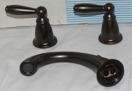 Moen T6620ORB Brantford Oil Rubbed Bronze 2 Handle Widespread Lavatory Faucet image 3
