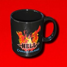 HELL Cayman Islands Black Flames Coffee Mug 3.5&quot; Tall MINT - $202.57 MXN