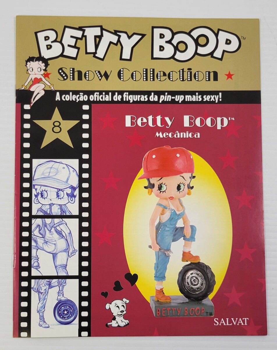 P) Betty Boop Show Collection Guide Booklet Mechanic Figurine Catalog Br... - $19.79