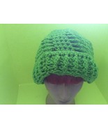 Green Handmade Crochet Winter Wool Beanie/Cap/Hat  - $8.00