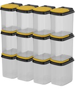 Buddeez Bits And Bolts Storage Containers, 12 Pack, Yellow. - $97.39 CAD