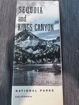 Sequoia and Kings Canyon National Parks California brochure 1960s - £14.06 GBP
