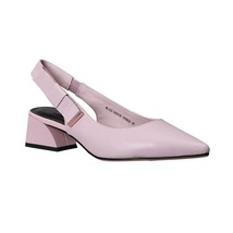 SOPHITINA Mid Heel Sandals Pink Sweet Pointed Elegant Back Strap Genuine Leather - £82.55 GBP