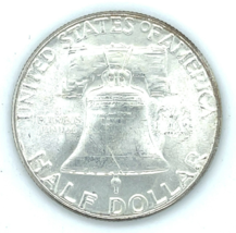 1958 50C Franklin Half Dollar Roll 20 Coins Total Choice BU Condition - $8,654.58 MXN