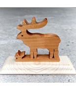 Wooden Deer Decoration - $36.83 CAD