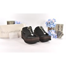 Stella McCarney Slide Stretch Scuba Black Neoprene Wedge Platform 39.5 NIB - £368.90 GBP