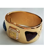 Betsey Johnson Bracelet Watch with 5 Large Rhinestone - $67.71