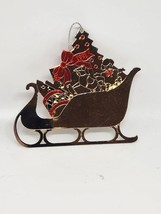 AVON Silverplate Christmas Ornament Sleigh Ride Fine Collectibles 1991 - $11.97