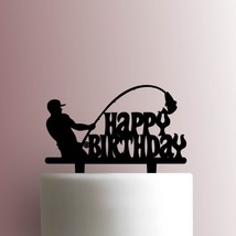 Fisherman Happy Birthday 225-A487 Cake Topper - $15.99+