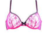 L&#39;AGENT BY AGENT PROVOCATEUR Womens Bra Floral Non Padded Purple Size 32B - $29.09