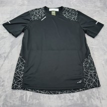 Bio Viz Shirt Women XL Black Casual Short Sleeve Activewear 360 Reflective - $18.69