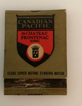 Eddy Matchbook Canadian Pacific Quebec Canada Chateau  Frontenac Hotel Vintage - £11.07 GBP