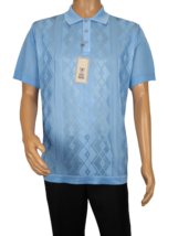 Mens Polo Shirt Slinky Sheer Short Sleeves Soft Touch by Stacy Adams 570... - £27.60 GBP