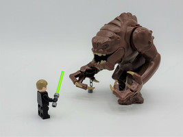 New 2Pcs Star Wars Luke Skywalker Vs Rancor Custom Minifigures Toys USA Seller - £35.71 GBP