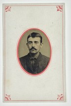 Tintype Photo Handsome Man Portrait Tinted Photograph TT05 - £10.38 GBP