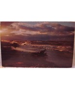 Vintage Michigan Beach Sunset Scene 1953 - £2.35 GBP