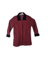 Vintage Herman Kay Womens Red Wool Car Coat Double Breasted 14 Jacket - €21,56 EUR