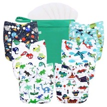 Washable Cloth Diapers  wegreeco Cloth Diapers 6 Pack with 6 Inserts &amp; 1... - $20.30