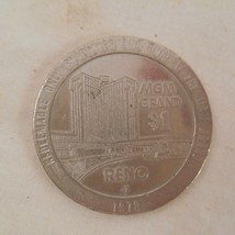 1979 MGM Grand Reno Metal Coin One Dollar Game Token - £3.07 GBP