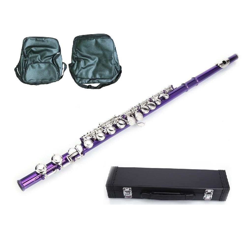 Primary image for Purple Flute 16 Hole, Key of C w/Case+Music Sheet Bag+Accessories