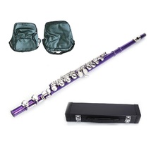 Purple Flute 16 Hole, Key of C w/Case+Music Sheet Bag+Accessories - $129.99
