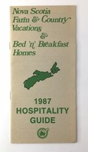 Nova Scotia 1987 Hospitality Guide Farm  Country Vacations Bed n Breakfa... - $30.00