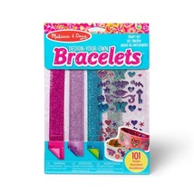 Melissa &amp; Doug Design-Your-Own Bracelets with 100+ Sparkle Gem and Glitter - $9.85