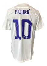 Luka Modric Madrid Signed White Soccer Jersey BAS - £191.00 GBP