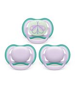 Philips Avent Ultra Air Day Time Pacifier 0-6m Fresh Lilac Butterfly 3pk - $16.86 CAD