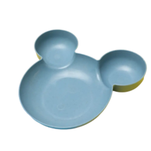 1pc Cartoon Mouse Shaped Divided Plastic Dinner Plate - New - Blue - £10.16 GBP