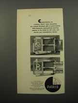 1950 Paris Crystal Buckle Belts Ad - Crystal buckles, and exclusive Paris style  - £14.46 GBP