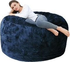 Bean Bag Chair Cover (No Filler), Adult Beanbag Chair Outside Cover, Nav... - £37.53 GBP