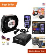 Emergency Police Siren 200W Multi-Tones PA System Slim Speaker Sirens wi... - $2,198.85 MXN