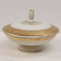 Vtg Rosenthal Bahnhof Selb Dish with Lid Ivory Gold Grape Vine Design Ge... - $31.92