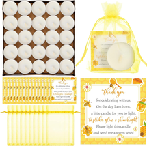 Bee Theme Baby Shower Party Favors 50 Sets Include 50 Pcs Tea Light Cand... - $26.73