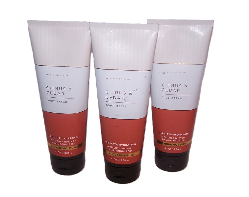 Bath &amp; Body Works Citrus &amp; Cedar Ultimate Hydration Body Cream 8 oz - 3 ... - $53.50