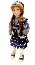 Porcelain Sailor Girl Doll Darby by Cindy Marschner Rolfe 25-in Redhead Musical - £42.98 GBP