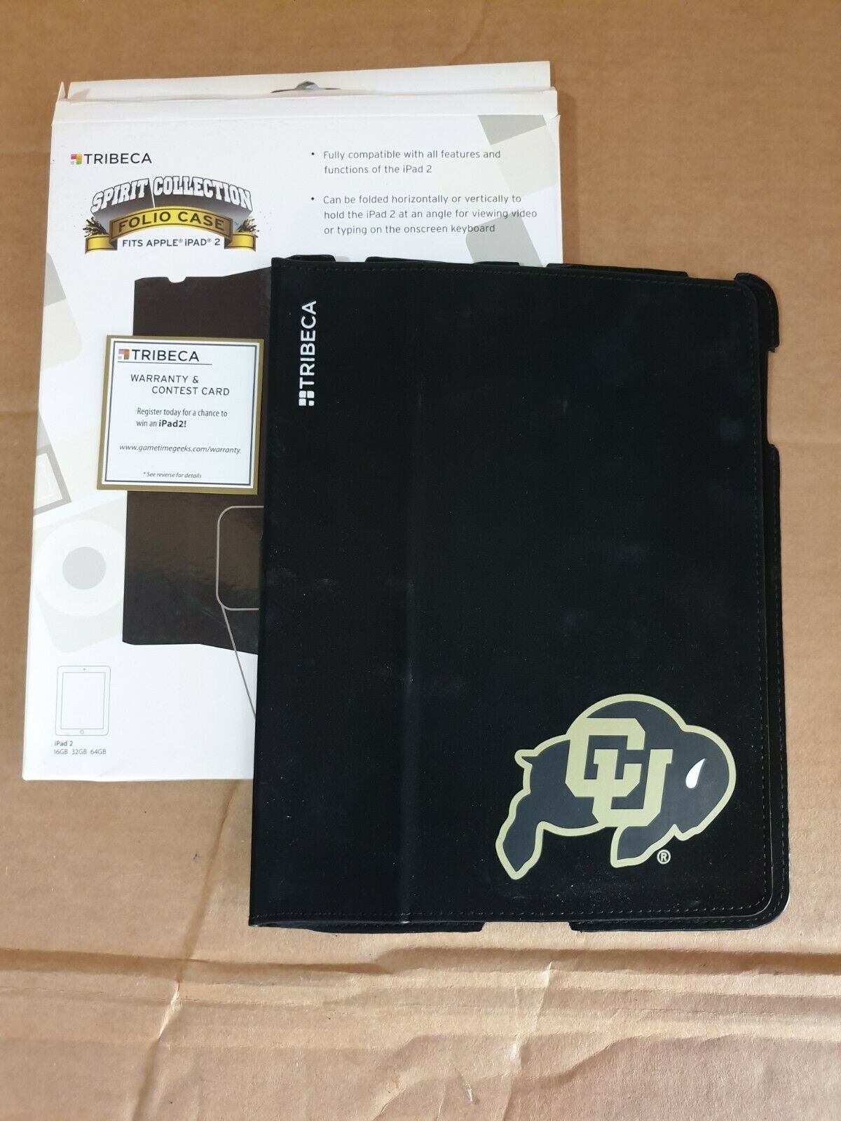 Colorado University Tribeca Apple iPad2 Folio CaseCover Electronic Suede... - $1.99