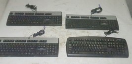 Lot Of 4 Computer Keyboards HP Kensington - $2.49
