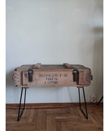  Side Table | Military Ammo Box | Old Chest Trunk | Industrial Coffee Table - $2,335.24 MXN