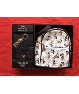 Disney Mickey Mouse 3 pc Gift Set Mini Backpack Card Wallet Keychain New... - $34.64
