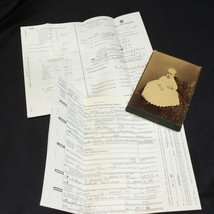 Croner&#39;s Certificate of Death  P A Nelson 1981 Baby Photo and Funeral In... - $22.53