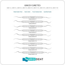 Gracey Curettes Dental Hand Tools Instruments Pro Pick *Set Of 9* - £39.04 GBP