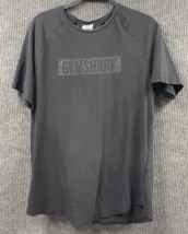 Gymshark Mens XL T-Shirt Black Spellout Block Logo Athleisure Athletic READ - $16.93