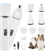 Dogs Hair Clippers Grooming Kit with Nail Grinder, 4-in-1 Electric pet C... - £19.60 GBP