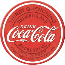 Coca-Cola Thirst Quenching Tin Magnet Red - £8.77 GBP
