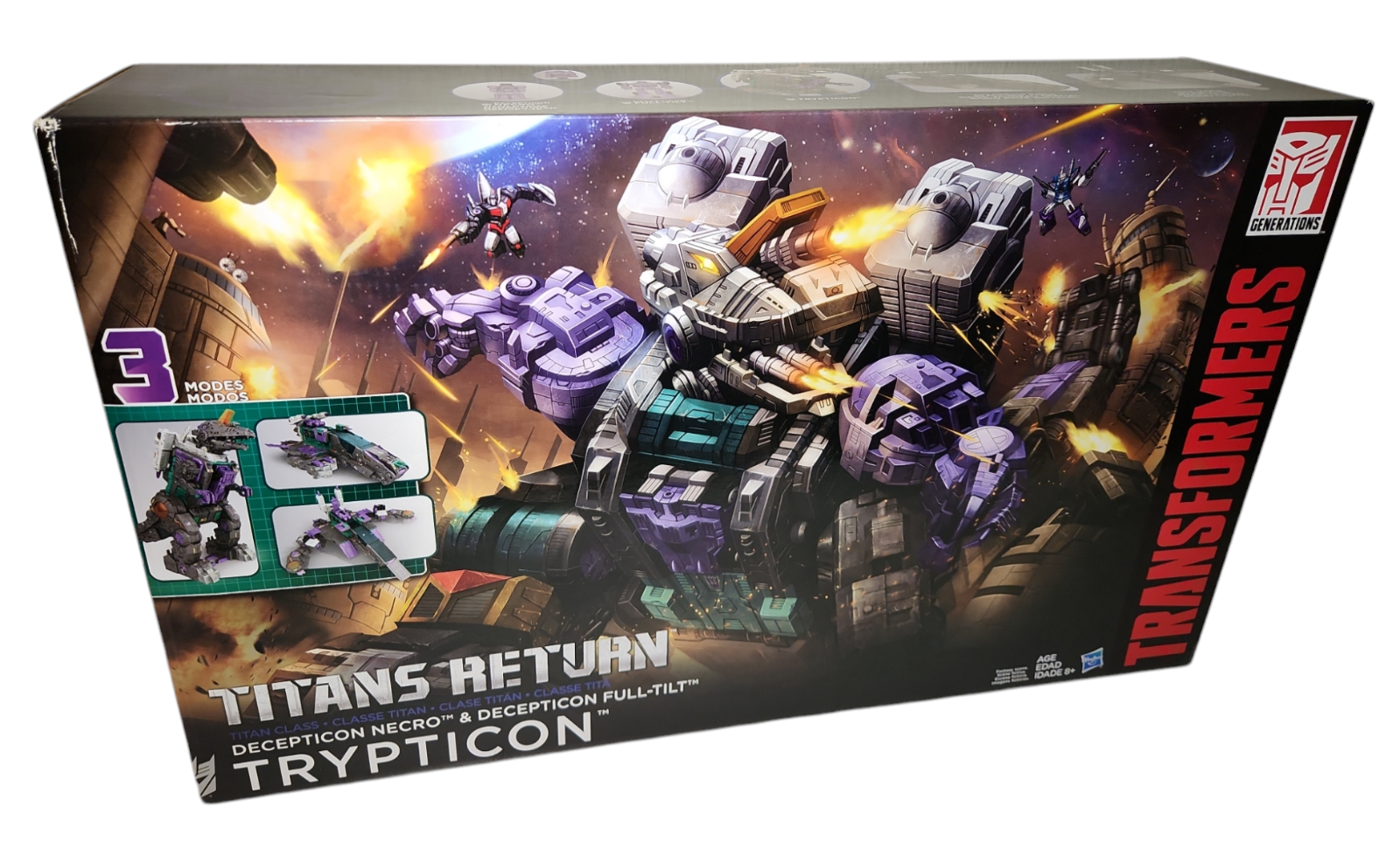 New 2017 Hasbro Transformers Titans Return Decepticon Necro Trypticon No... - $321.75