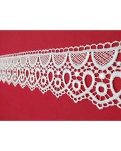 Lace In Macrame Ribbon High 6cm Sweet Trims 4G4264A Trimming Edge - £1.07 GBP