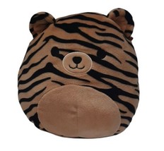 Kellytoy Tina the Tiger Striped Roly Poly Squishmallow Plush Stuffed Animal 9&quot; - £16.90 GBP