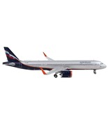 Airbus A321neo Commercial Aircraft Aeroflot Silver Metallic with Dark Bl... - €96,63 EUR